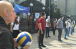 Сегодня возле Посольства РФ в Киеве «КрымSOS» провел акцию «Путин играет человеческими жизнями»