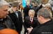 Под Посольством Российской Федерации в Украине акция протеста с требованиями деоккупации