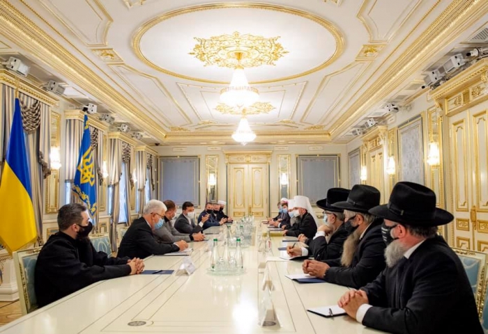 Cumhurbaşkanı Zelenski Ukrayna’nın dini liderleriyle görüşme yaptı
