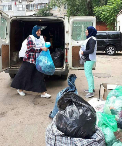 Odesa Muslims Collected Clothes and Footwear for Local Blind Association