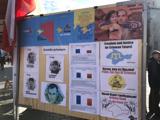 У Празі і Брюселі відбулися акції #LiberateCrimea