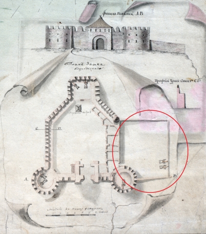 У розпорядженні археологів були архівні документи — плани Хаджибейського замку