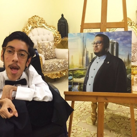 Саудовский художник доказывает, что инвалидность не является ограничением для творчества