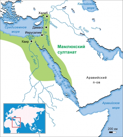 Территория Мамлюкского султаната