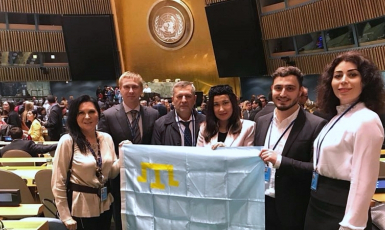 © QHA: Делегація Меджлісу кримськотатарського народу на Постійному форумі ООН з питань корінних народів (16.04. 2018)