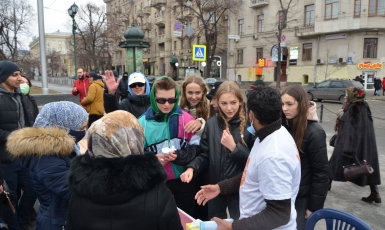 "Inspired by Muhammad" Action was held in 10 cities of Ukraine