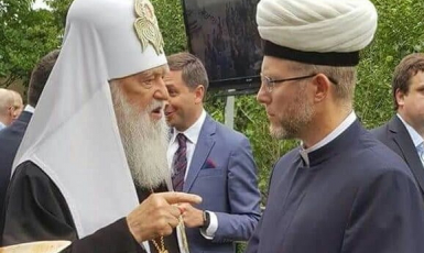 Духовний лідер українських мусульман привітав Патріарха Філарета з ювілеєм