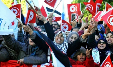 Акции протеста в Тунисе