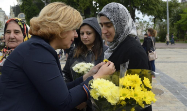 Мусульманки взяли участь у заходах, приурочених до Дня матері у Києві