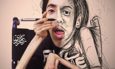 Саудовский художник доказывает, что инвалидность не является ограничением для творчества