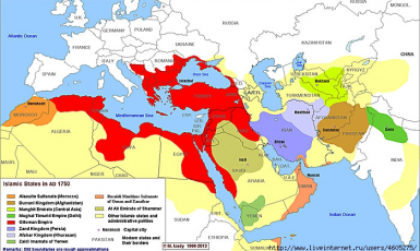 Карта тюркських держав середньовіччя