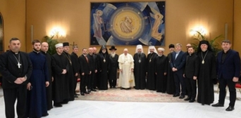 Папа Франциск представникам Всеукраїнської Ради Церков: «Не сумнівайтеся, я молюся за вас!»